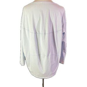 Lululemon Size 8? Back in Action Speckled Blue Long Sleeve Tee